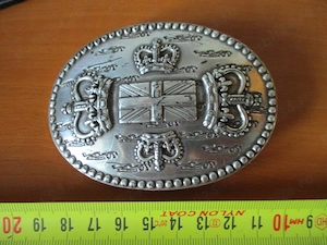 Cataramă ovală cu coroane pentru curele interschimbabile de 4 cm