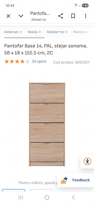 Vand pantofar nou