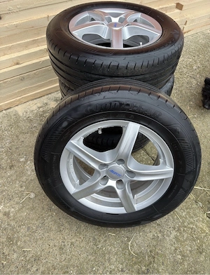 Jante aliaj 5x112mm, anvelope 195/65 R15, VW, Audi,Seat, Skoda