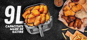 Friteuza Aer Cald (Airfryer) + Hartie de copt pentru AirFryer rotund 24 cm, 50 buc - imagine 5