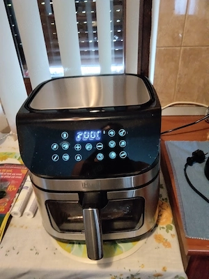 Friteuza Aer Cald (Airfryer) + Hartie de copt pentru AirFryer rotund 24 cm, 50 buc - imagine 2