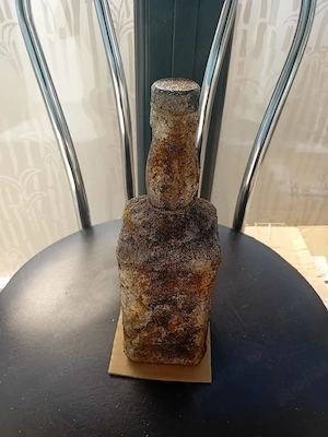 sticla jack daniels decorativa cu efect rusty