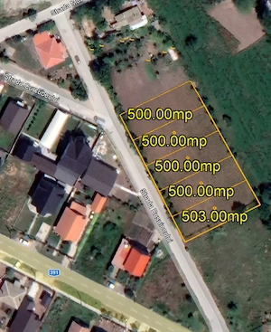 Teren Topraisar de vanzare loturi 500 mp
