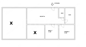 Spatiu birouri de inchiriat 2 camere si receptie zona Strand - imagine 3