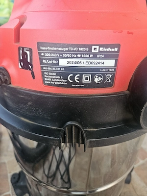 Aspirator umed-uscat Einhell TC-VC 1820 S 1250W 20L inox