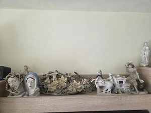 Lot bibelouri porțelan vintage românesc, colecție figurine decorative