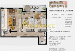 Ap 3 camere langa metrou Berceni - imagine 6