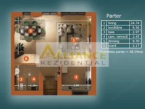 Vila tip DUPLEX  5 camere- 4 bai curte 250 MP - imagine 14