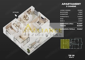 Ap 2 si 3 camere Ame Rezidence Exclusivitate - imagine 11