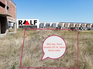 Ocazie! Teren de vânzare în Giroc, zona noua în curs de urbanizare se pot construi doua case, 663 mp