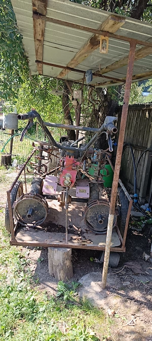 Vând motocultor Loncin LC90 functionabil cu remorcă 