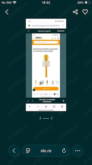 boxa portabila forma de microfon
