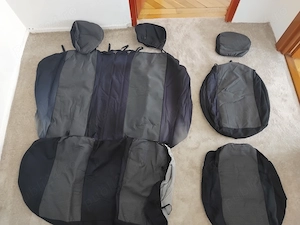 Set complet huse auto, piele + textil, ca noi - imagine 3
