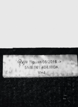 Covorase textile originale VW Tiguan 2016 - 2023 / 2024(Cod 5NB.061.404) - imagine 3
