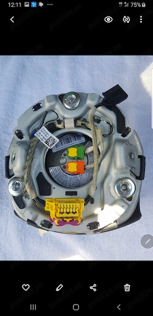 Volan Audi A6 C6 facelift 2011 impecabil cu airbag