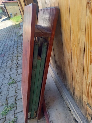 Vand set masa cu 2 banci pliabile