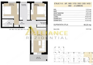Apartament 3 camere Sector 4 - imagine 6