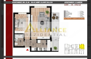 NOU Metrou Berceni Apartament 2 camere 57.5 str Biruintei - imagine 5