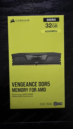 Kit Memorie RAM Corsair Vengeance 32GB (2x16GB) DDR5 6000MHz CL36