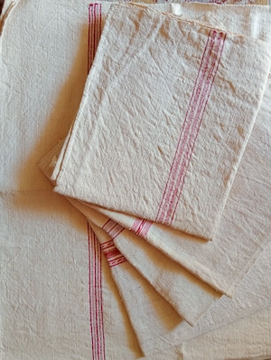 Prosoape rustice handmade din panza tesuta la razboi de tesut