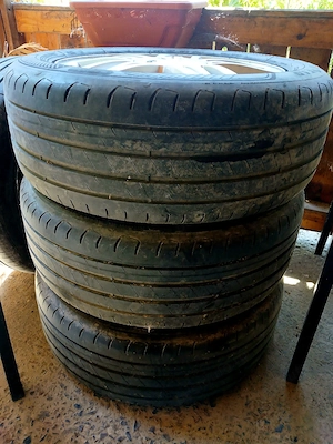 4 jante aliaj 4x100 pe 16" cu anvelope vara 205/55/16"  - imagine 5