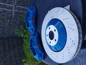 Set etrieri frana fata + discuri + placute  audi rs6  originali - imagine 2
