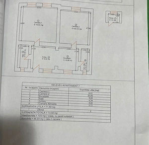 Zona Balcescu | Apartament 2 camere | Model spatios 71.59 utili - imagine 13