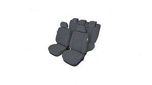 Huse NOI de scaune fata + spate pentru Fiat Tipo dupa 2016 premium model Elegance Gri - imagine 5