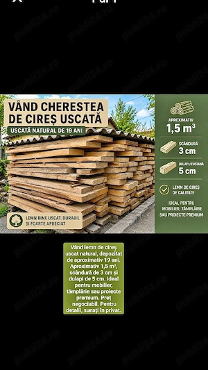 Vand lemn cireș