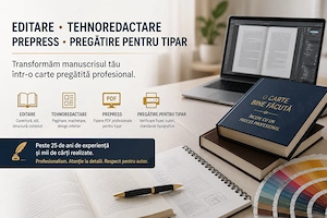 Editare şi prepress - pregătire pentru tipar