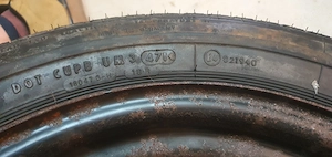 Roată completă Continental 185/65 R15 + jantă tablă 5x100 ET49 VW Golf 4 Bora Octavia - imagine 3