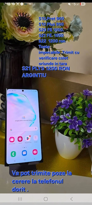 Telefon samsung S21 plus nou impecabil