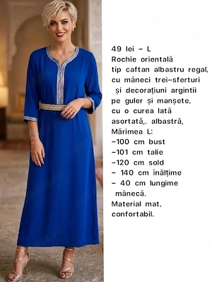Rochie orientală, tip caftan, L