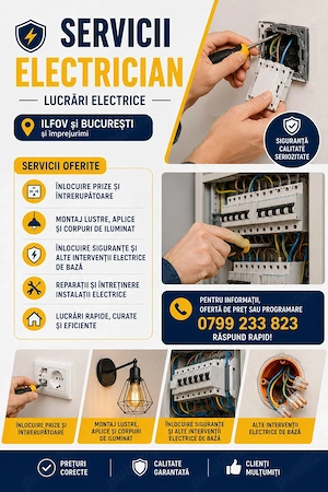 Electrician instalații electrice