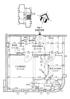 Apartament, o camera, 48 mp, parter, Zorilor - imagine 2