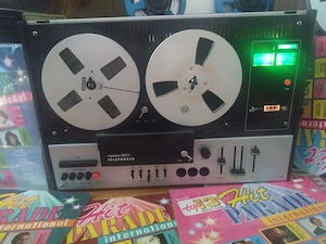 Magnetofon Telefunken M3000 Hifi 2-motor 3 head cu role metalice