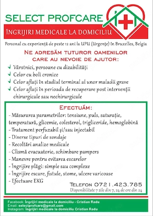 Îngrijiri medicale la domiciliu 
