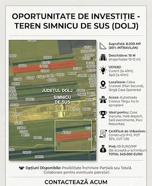 Teren la 5 minute de Craiova 