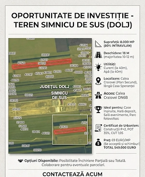 Teren la 5 minute de Craiova 
