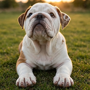 Bulldog Englez Fetița