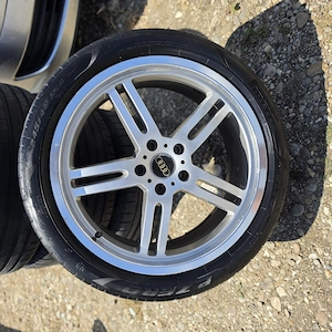  Jante Aluminiu R19 (5x112) + Anvelope de Vară Pirelli (DOT 2023) 