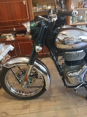Vand motocicleta Royal Enfield noua 350 cmc nichel