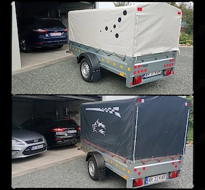 Remorca de 750 kg,de 270/135 cm,NOUĂ !