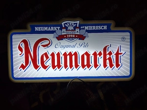 Reclamă luminoasă originală Neumarkt   funcțională