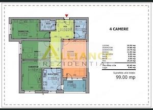 APARTAMENT 4 CAMERE DE VANZARE - CAVAR ODEI TOWER - imagine 8