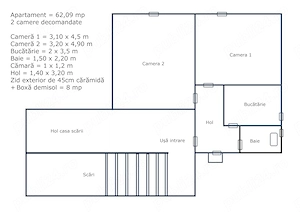 Vând apartament două camere în Reșița în zonă deosebită - imagine 2