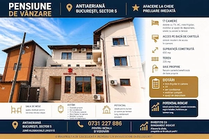 VANZARE - CLADIRE COMERCIALA   - RAHOVA - MARGEANULUI - INVESTITIE - UNITATE HOTELIERA - 17 CAMERE -