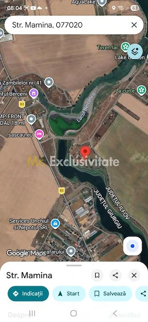 Teren la Balta La Gropi Berceni, Vidra, Ilfov