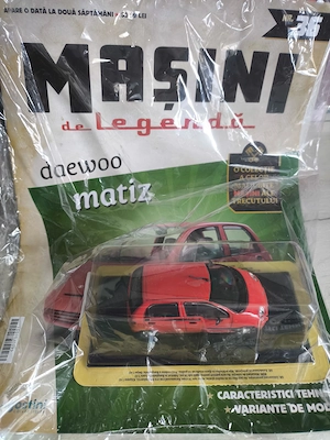 Machetă auto Matiz   scara 1:43   Mașini de Legendă