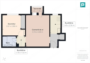 Apartament 2 camere renovat în zona Fortuna - imagine 15